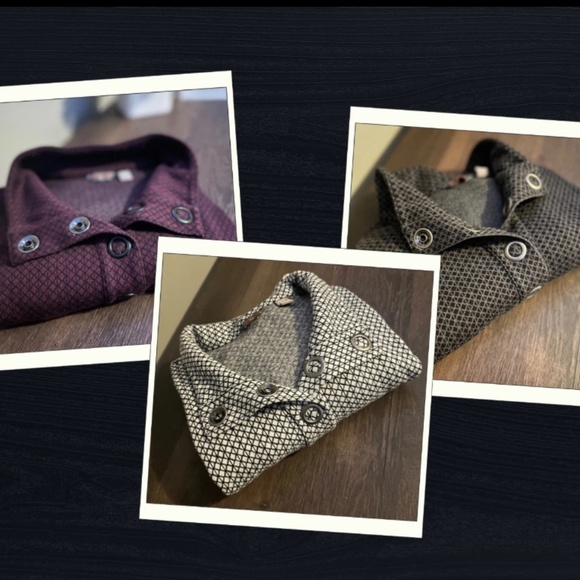 Merrell Tops - THREE Merrell Indira Snap Placket Pullover Shirts Medium White, Black, Burgundy
